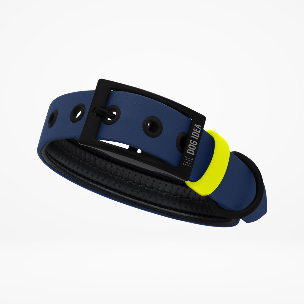 gepolsterte halsbänder BioThane Halsband Navy