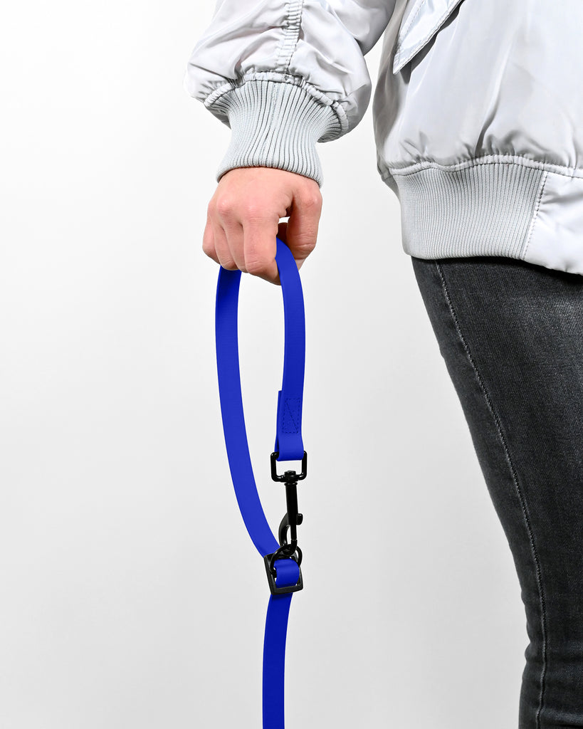 Handschlaufe einer Biothane Hundeleine in Blau