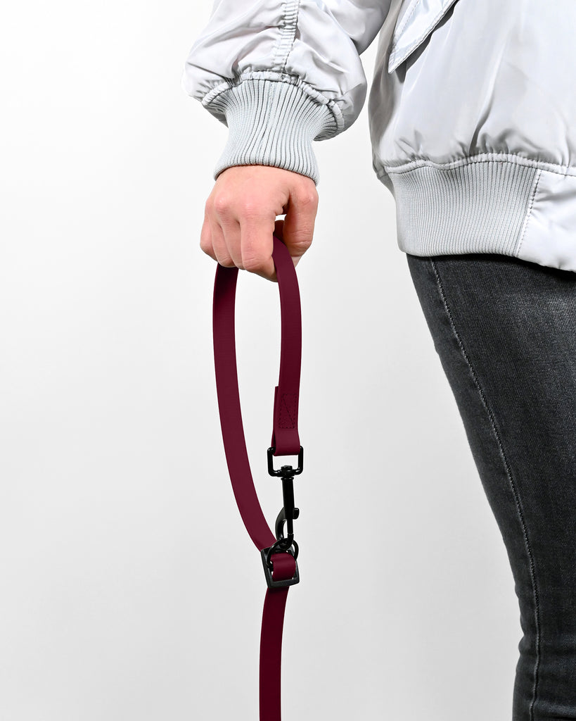 Handschlaufe Biothane Hundeleine Bordeaux