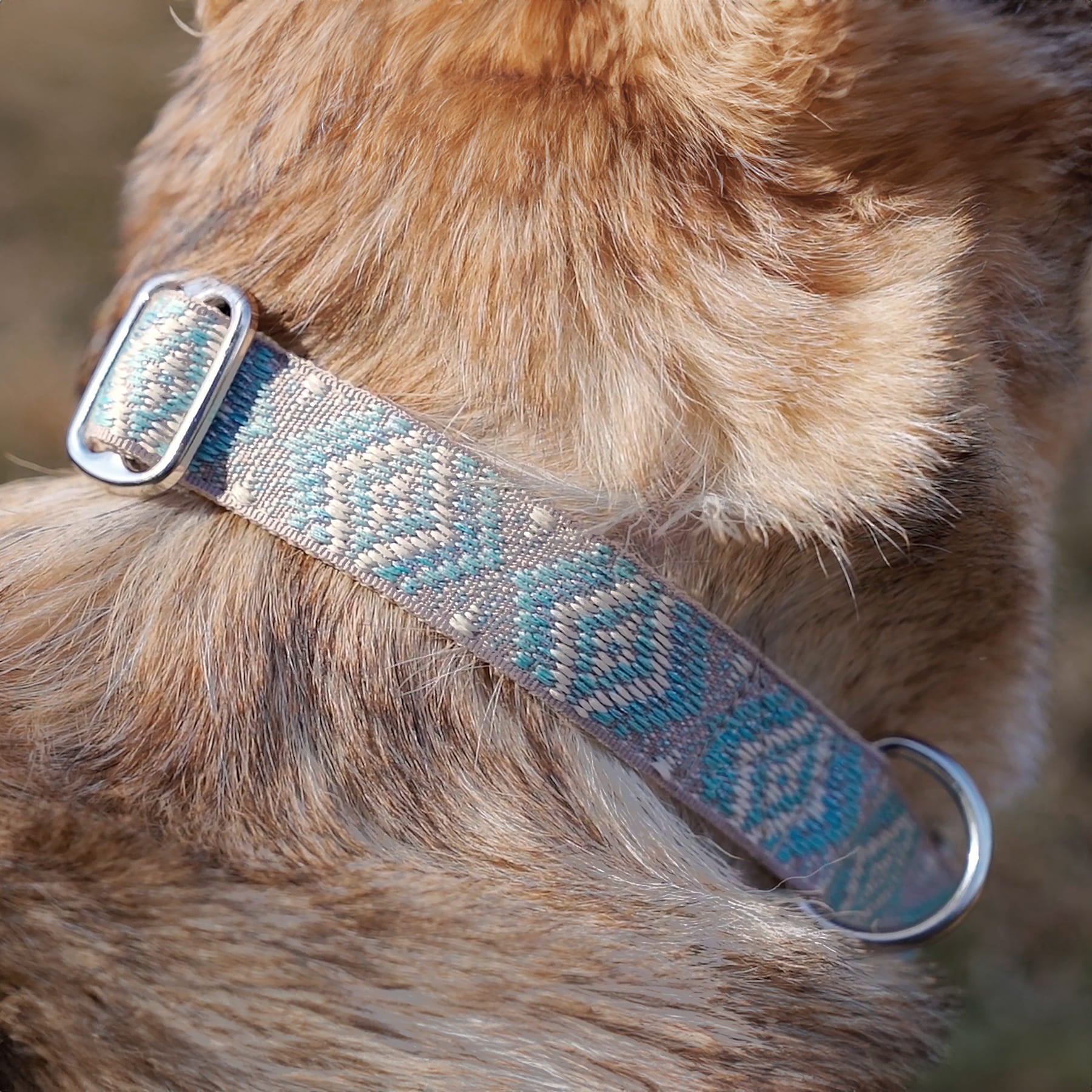 Hundehalsband Boho Sky Blau