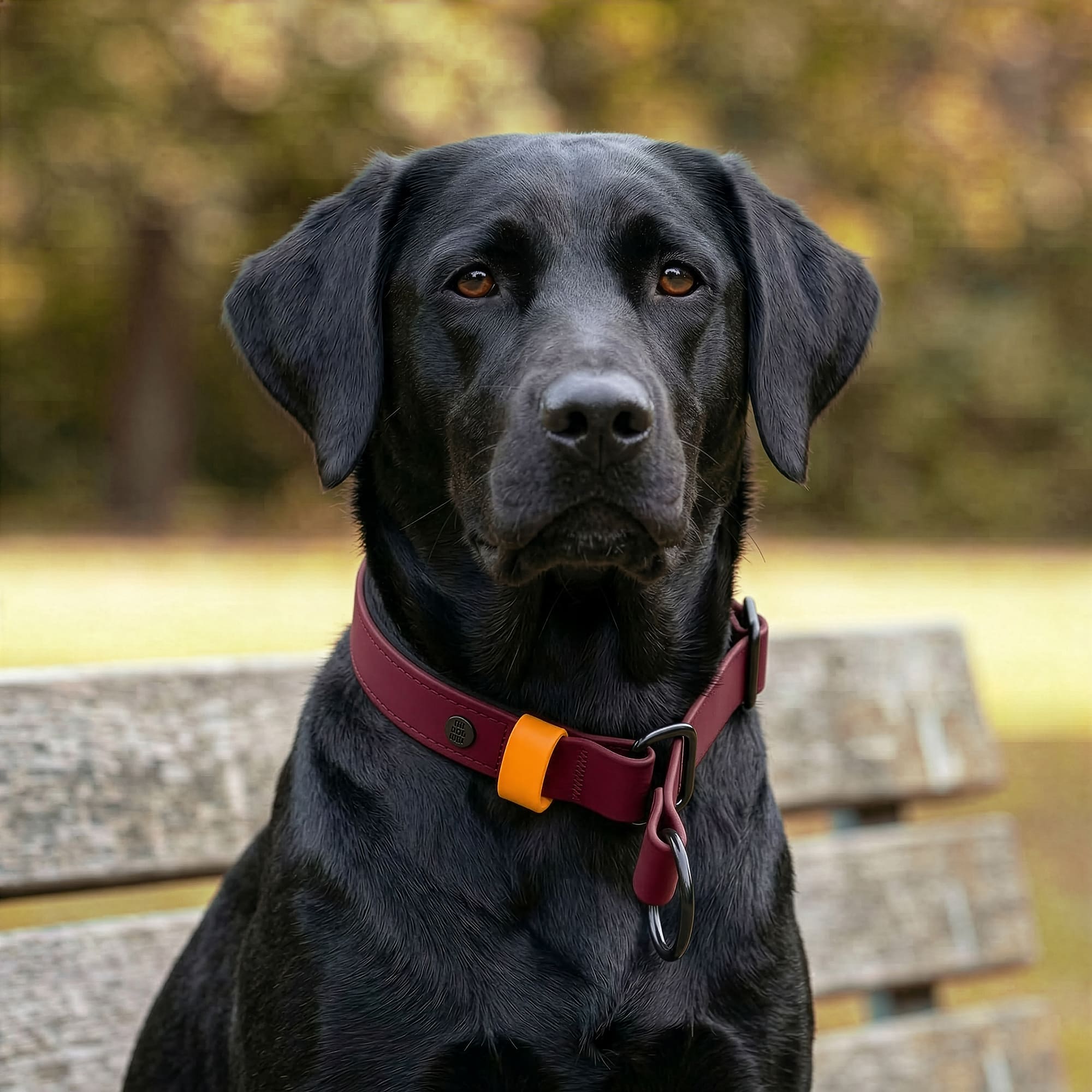 Zugstopp Halsband aus Biothane Bordeaux