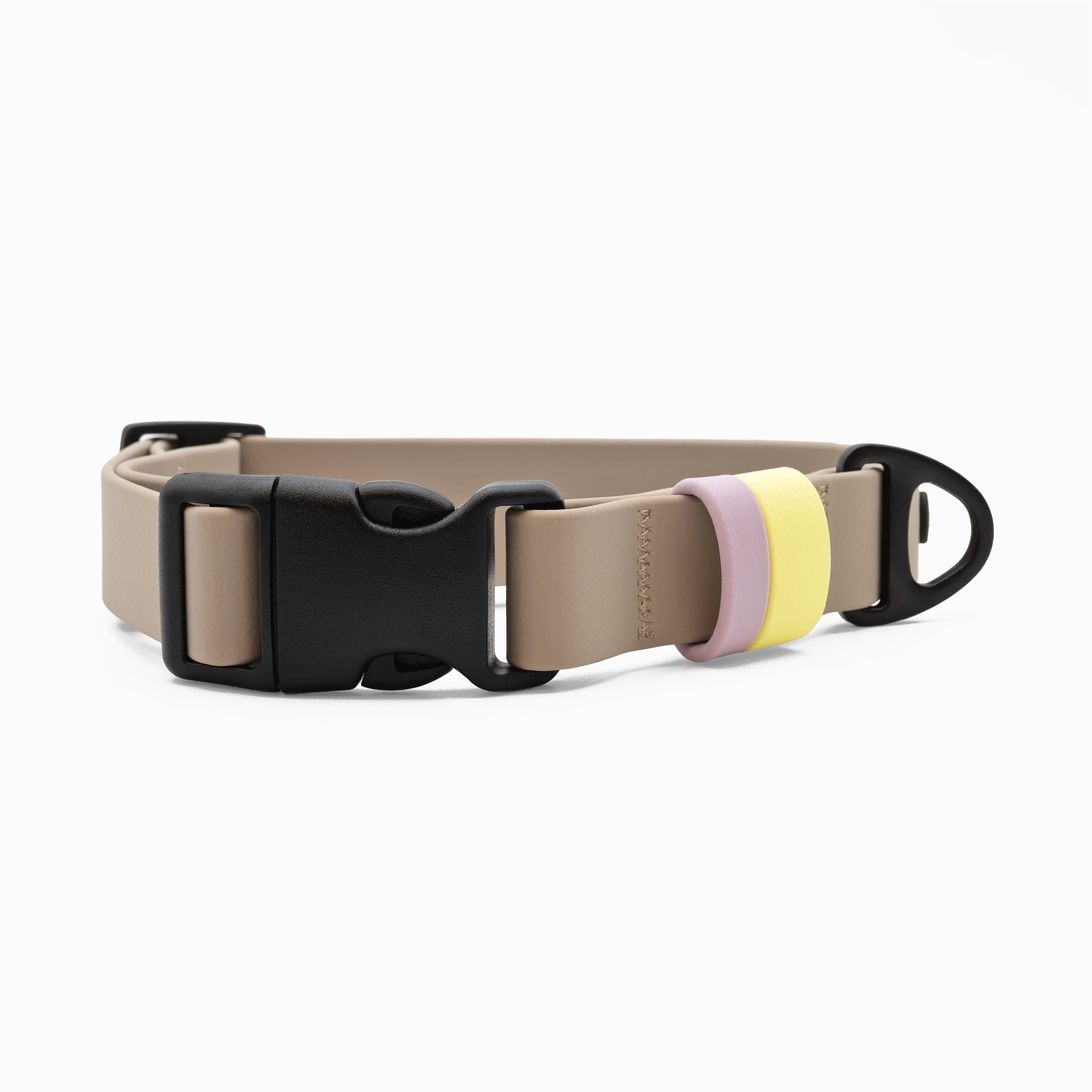 Biothane Halsband Taupe mit Klickverschluss | Limited Edition  THE DOG IDEA