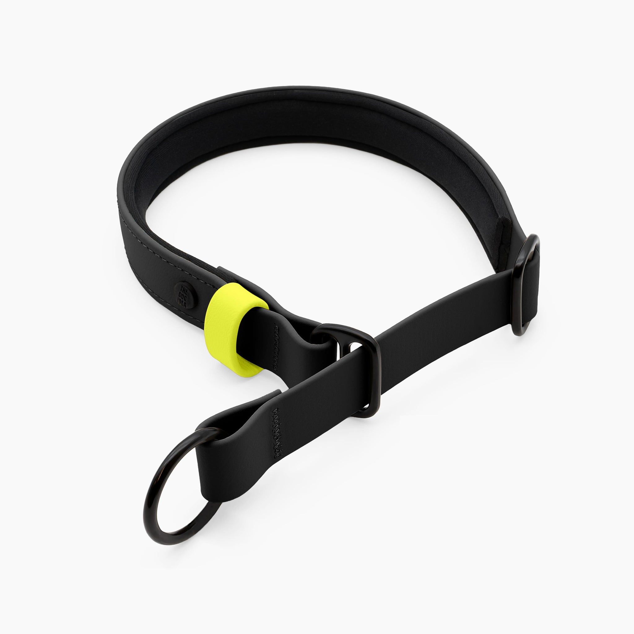 Zugstopp Halsband Biothane Schwarz